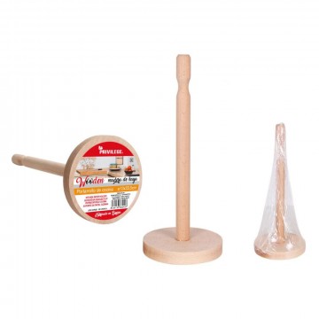 porte-rouleau de cuisine 13x32cm bois bois
